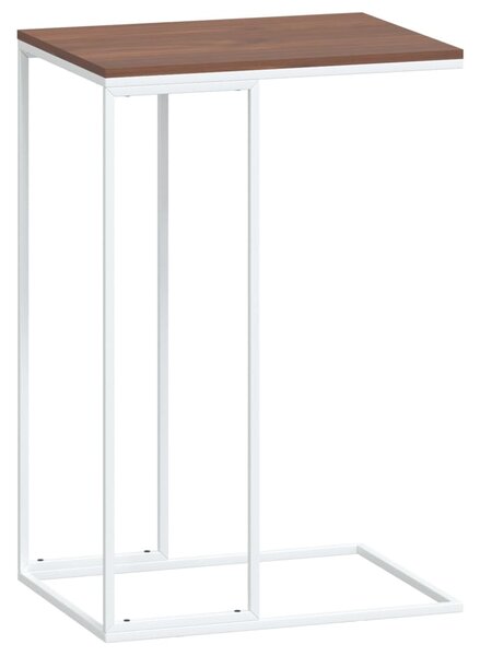 Masă laterală, alb, 40x30x59 cm, lemn compozit
