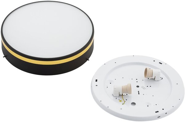 Argon Amore plafon 2x15 W negru-auriu 7041