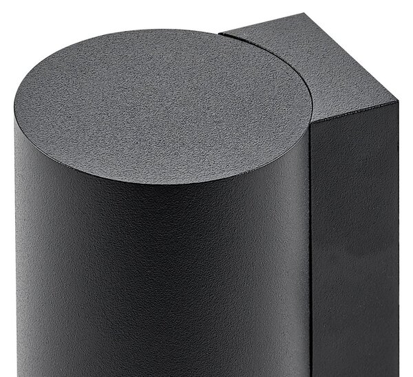 Deko-Light Aplică de perete CAN, negru, 1 bec, înălțime 13 cm, metal, GU10, reglabil, Negru, Camera de zi / sufragerie, Aluminiu