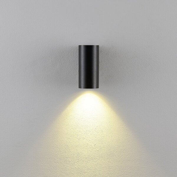 Deko-Light Aplică de perete CAN, negru, 1 bec, înălțime 13 cm, metal, GU10, reglabil, Negru, Camera de zi / sufragerie, Aluminiu
