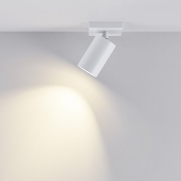 Deko-Light Spot de plafon CAN TILT, alb, 11 x 9 cm, 1 bec, metal GU10, reglabil, Alb, Camera de zi / sufragerie, Aluminiu