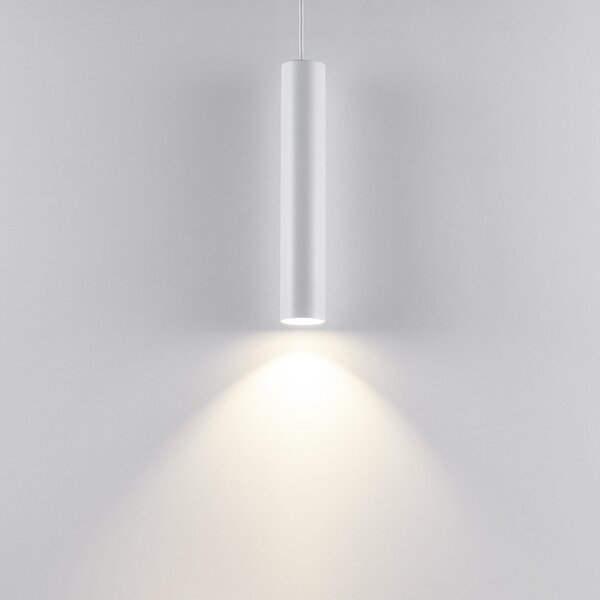 Deko-Light Lampă suspendată CAN, alb, înălțime 35 cm, Ø 6 metal, GU10, reglabil, Alb, Camera de zi / sufragerie, Aluminiu