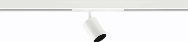 Ivela Spot pe șină Nanoperfetto, alb, PWM, 48 V 38° 3.000 K, reglabil, Alb, Hol, Aluminiu, Modern