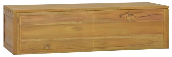 Dulap de baie montat pe perete 110x45x30 cm lemn masiv de tec