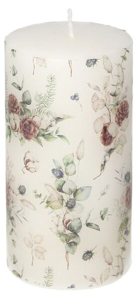 Lumânare Bianca 13cm peonies