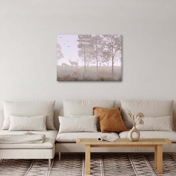 Tablou - Pădure,monocrom (70x50 cm)