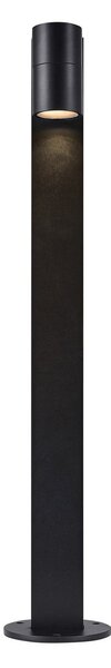 Nordlux Bornă luminoasă Tin 80, negru, aluminiu, IP44, GU10, reglabil, Negru, Modern
