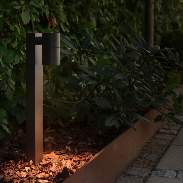 Nordlux Lampă cu soclu Tin 50, negru, aluminiu, IP44, GU10, reglabil, Negru, Modern