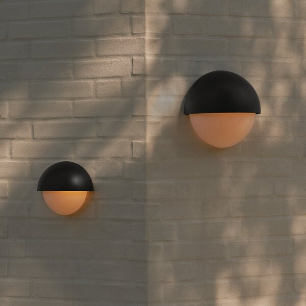 Nordlux Lampă de perete pentru exterior Scorpius Round, negru, plastic, reglabil, Negru, Plastic, Perete rotund