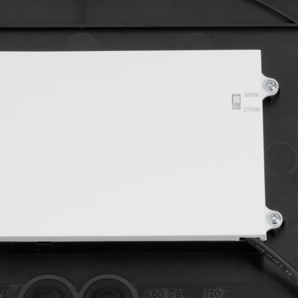 SLV plafonieră LED Decona, Ø 42 cm, negru, metal, CCT, reglabil, Negru, Baie, Aluminiu, Modern