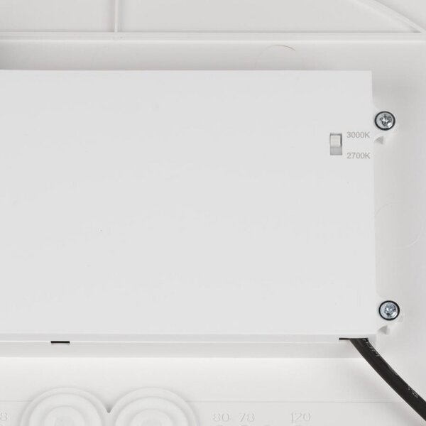 SLV plafonieră LED Decona, Ø 42 cm, alb, metal, CCT, reglabil, Alb, Baie, Aluminiu, Modern
