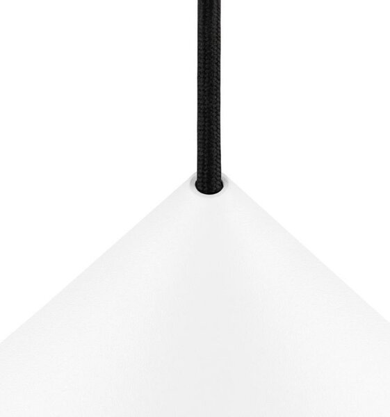 SLV Lampă suspendată Magico, Ø 38 cm, alb mat, metal, reglabil, Alb, Camera de zi / sufragerie, Aluminiu, Modern