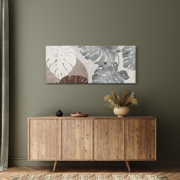 Tablou - Design cu frunze (120x50 cm)