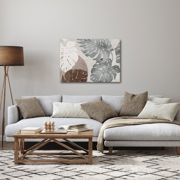 Tablou - Design cu frunze (70x50 cm)