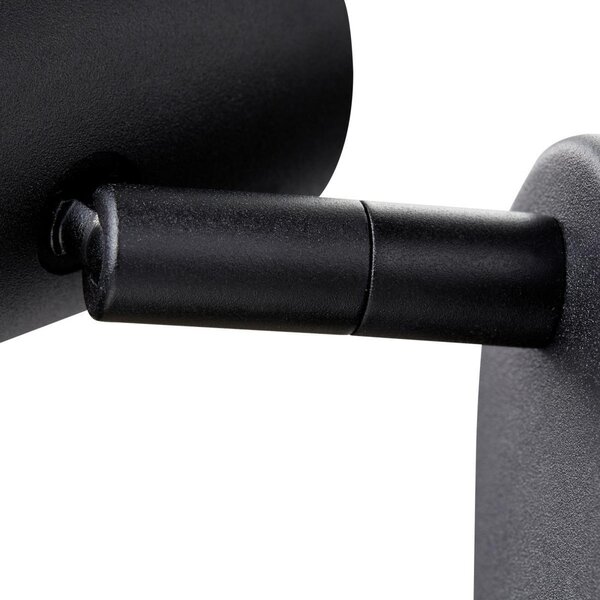 SLV Spot LED de perete Noblo, dimabil la cald, negru, 13 cm, reglabil, Negru, Camera de zi / sufragerie, Aluminiu, Modern
