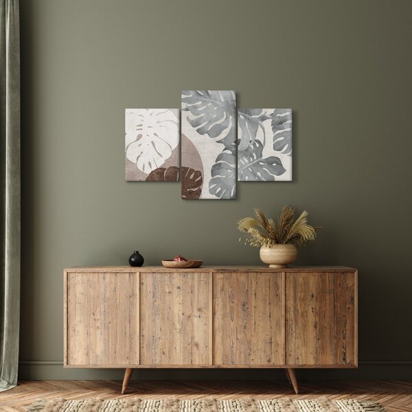 Tablou - Design cu frunze (90x60 cm)