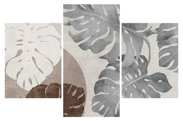 Tablou - Design cu frunze (90x60 cm)