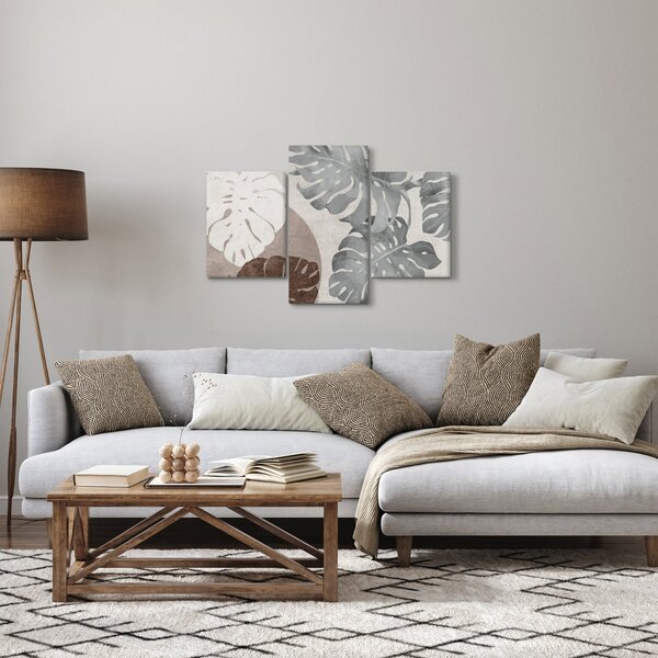 Tablou - Design cu frunze (90x60 cm)
