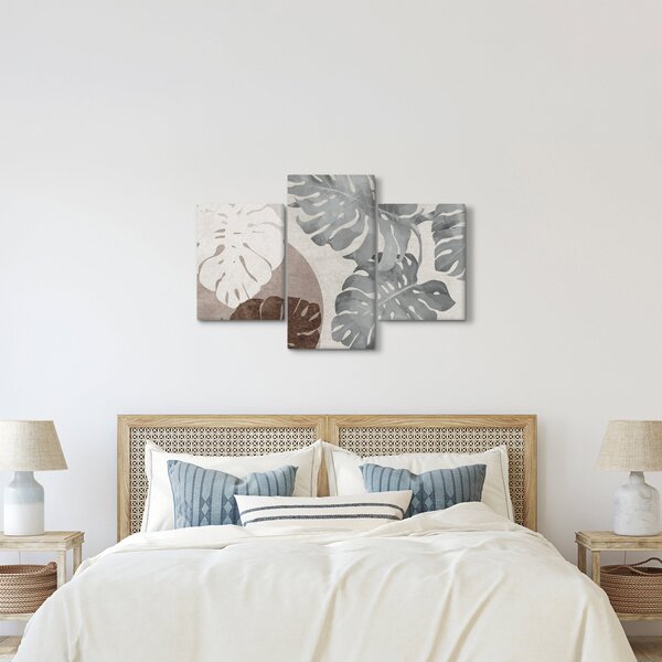 Tablou - Design cu frunze (90x60 cm)