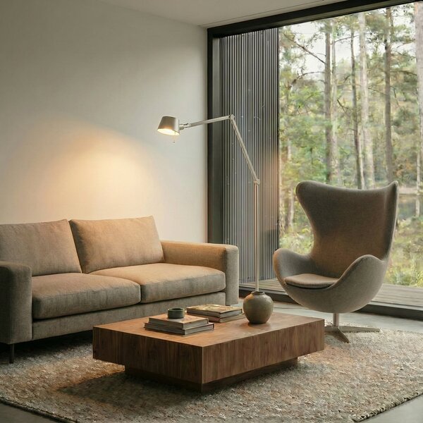 Lampadar Lucande, Silka, Metalic, Studiu / Birou, Metal, Modern