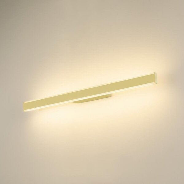 SLV Aplică de perete pentru baie One Linear, 70 cm, culoare alamă, reglabil, Auriu / Alamă, Baie, Aluminiu, Modern