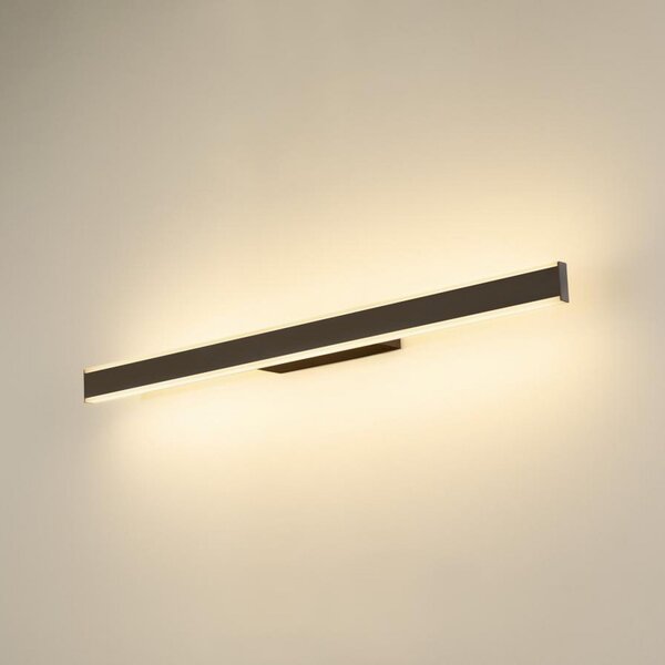 SLV Aplică de perete pentru baie cu LED One Linear, 70 cm, negru, CCT, reglabil, Negru, Baie, Aluminiu, Modern