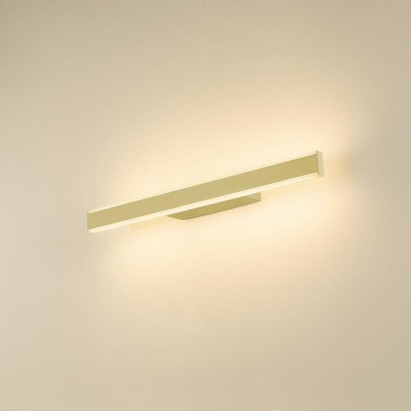 SLV Aplică de perete pentru baie cu LED One Linear, 52 cm, culoare alamă, reglabil, Auriu / Alamă, Baie, Aluminiu, Modern