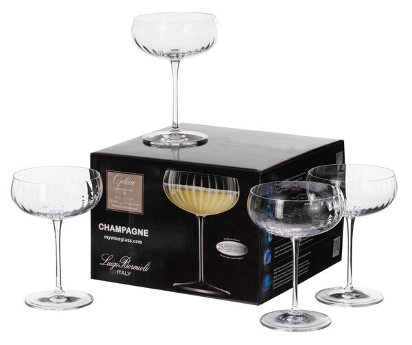 Pahare de șampanie Ottico 4szt. 300ml