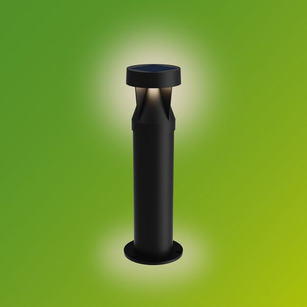 Philips Lampă cu soclu solar LED Avery, negru, IP44, Negru, Plastic