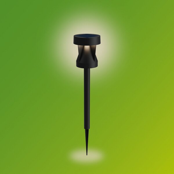 Philips Lampa solară LED Avery, țăruș, negru, IP44, Negru, Plastic