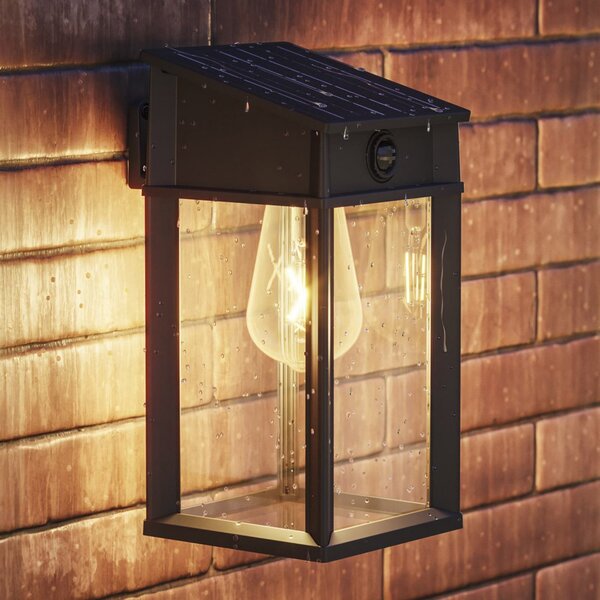 Philips LED exterior cu senzor de mișcare Geri UE, unghiular, IP44, Negru, Metal