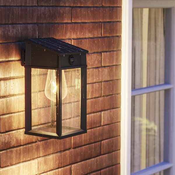 Philips LED exterior cu senzor de mișcare Geri UE, unghiular, IP44, Negru, Metal
