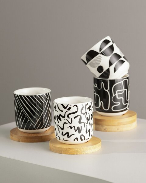 Set de cești Contraria 100ml bamboo