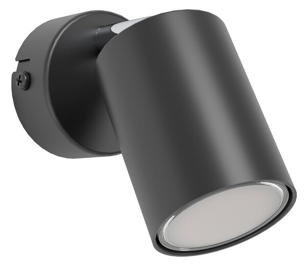 EGLO connect Smart Spot Adfira-Z, negru, 1 bec, oțel, reglabil, Negru, Camera de zi / sufragerie, Metal, Modern