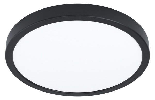 EGLO connect Lampa LED de suprafață Fueva 6-Z, negru, Ø27cm, reglabil, Negru, Camera de zi / sufragerie, Plastic, Modern