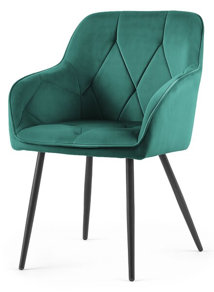 Set 6 scaune de sufragerie Damanto (verde închis). Promo -21%. 1152223