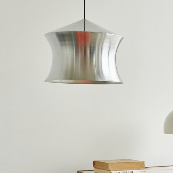 Tom Dixon Lampă suspendată LED Beat Waist Unbeaten culoare aluminiu, reglabil, Metalic, Camera de zi / sufragerie, Aluminiu, Design