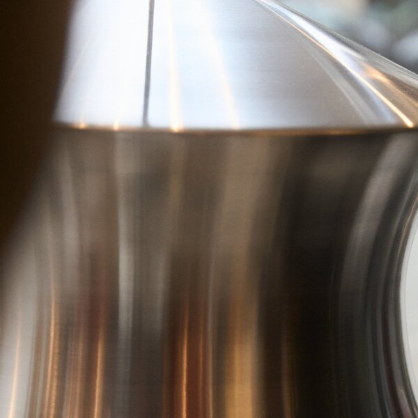 Tom Dixon Lampă suspendată LED Beat Waist Unbeaten culoare aluminiu, reglabil, Metalic, Camera de zi / sufragerie, Aluminiu, Design