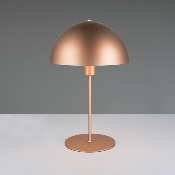 Trio Lighting Lampa de masă Nola, cafea, înălțime 45 cm, metal, Maro / Rugină, Camera de zi / sufragerie, Metal, Scandinavă