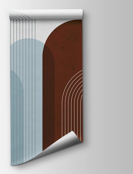 Fototapet O artă maro și albastră, Fototapet abstracte, Fototapet populare, u73098v1 - Tapeko.ro