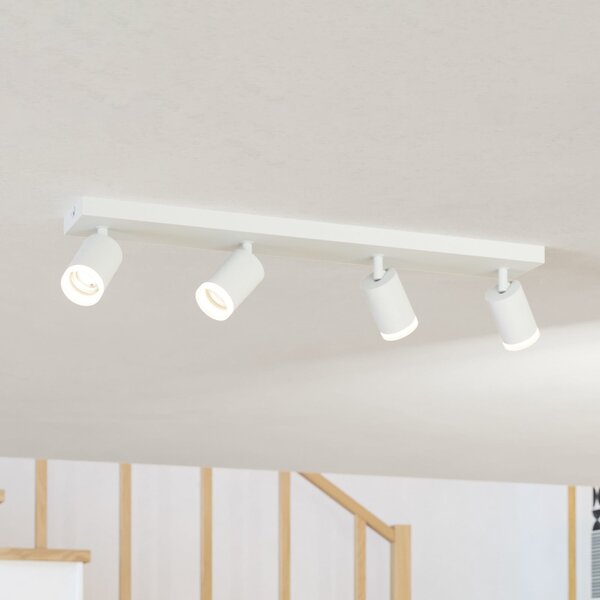 EGLO connect Spot LED inteligent Melitello-Z, 4 becuri, alb, reglabil, Alb, Camera de zi / sufragerie, Aluminiu, Modern