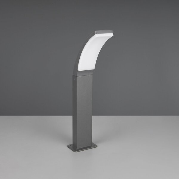 Reality Leuchten Bornă luminoasă LED Beja, antracit, aluminiu, înălțime 60 cm, Negru, Aluminiu, Modern