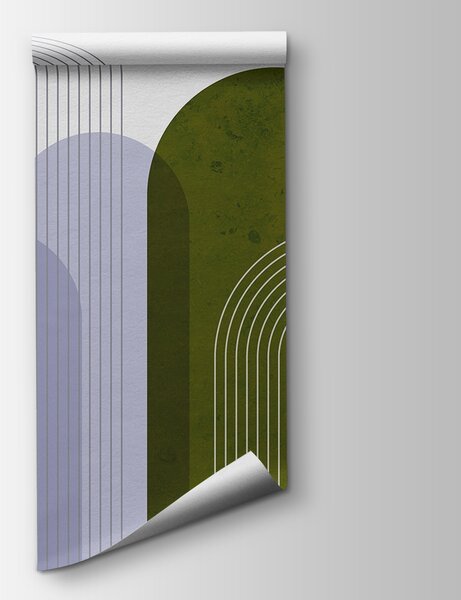 Fototapet O artă verde și violet, Fototapet natură, Fototapet populare, u73098v2 - Tapeko.ro