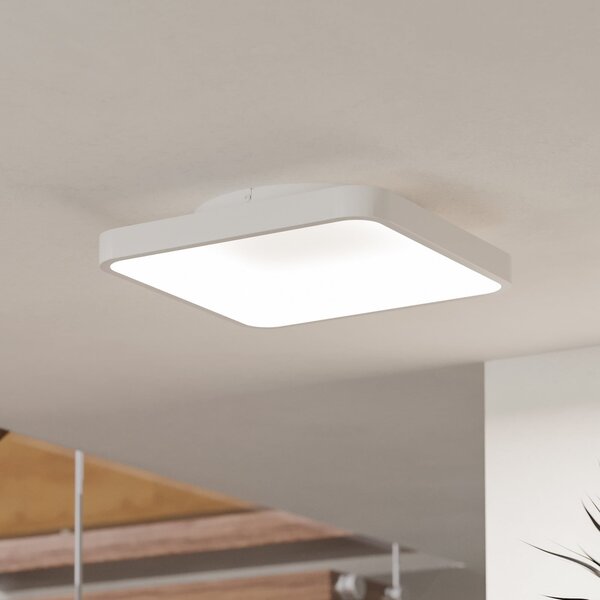 EGLO connect plafonieră LED inteligentă Loretello-Z, unghiulară, albă, reglabil, Alb, Camera de zi / sufragerie, Metal, Modern