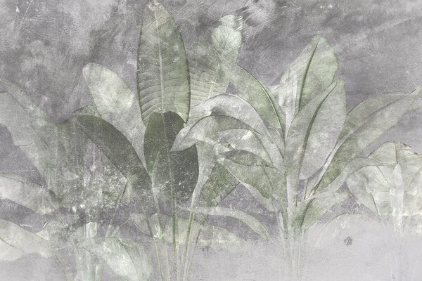 Fototapet Eleganță botanică în texturi moi, Fototapet textură piatră, Fototapet populare, u73884v2 - Tapeko.ro