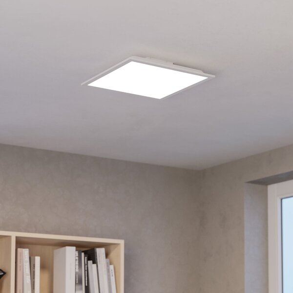 EGLO connect plafonieră LED inteligentă Moradillo-Z, albă, 39 cm, reglabil, Alb, Camera de zi / sufragerie, Metal, Modern