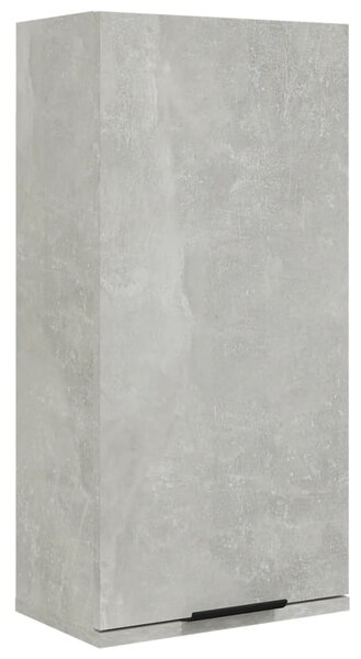 Dulap de baie montat pe perete, gri beton, 32x20x67 cm