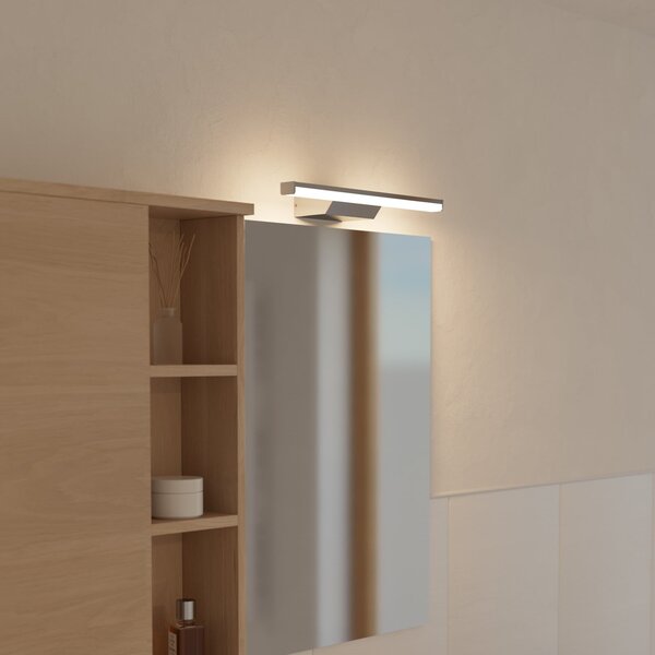 EGLO connect Lampa cu oglindă LED inteligentă Regello-Z, gri, reglabil, Alb, Baie, Aluminiu, Modern