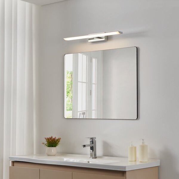 EGLO connect Lampă cu oglindă LED inteligentă Tabiano-Z, 60,5 cm, crom, reglabil, Gri, Baie, Metal, Modern