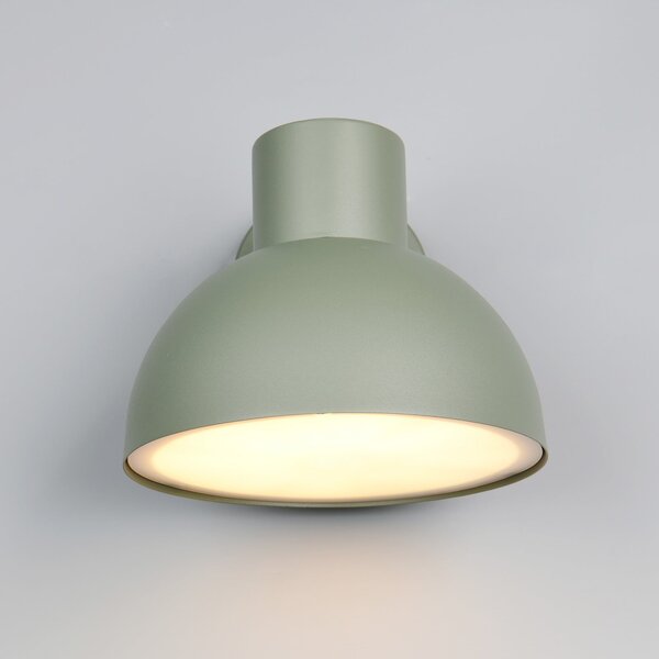 Trio Lighting Aplică de exterior Elbe, verde, aluminiu turnat sub presiune, E27, reglabil, Verde, Aluminiu, Scandinavă